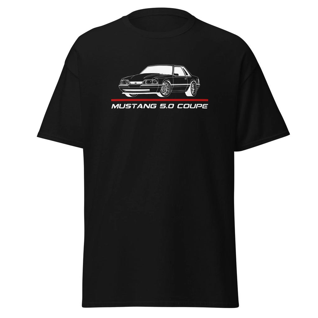 Mustang 5.0 Coupe Pushrod Foxbody Street Racing Style Graphic Tee T-Shirt Gift