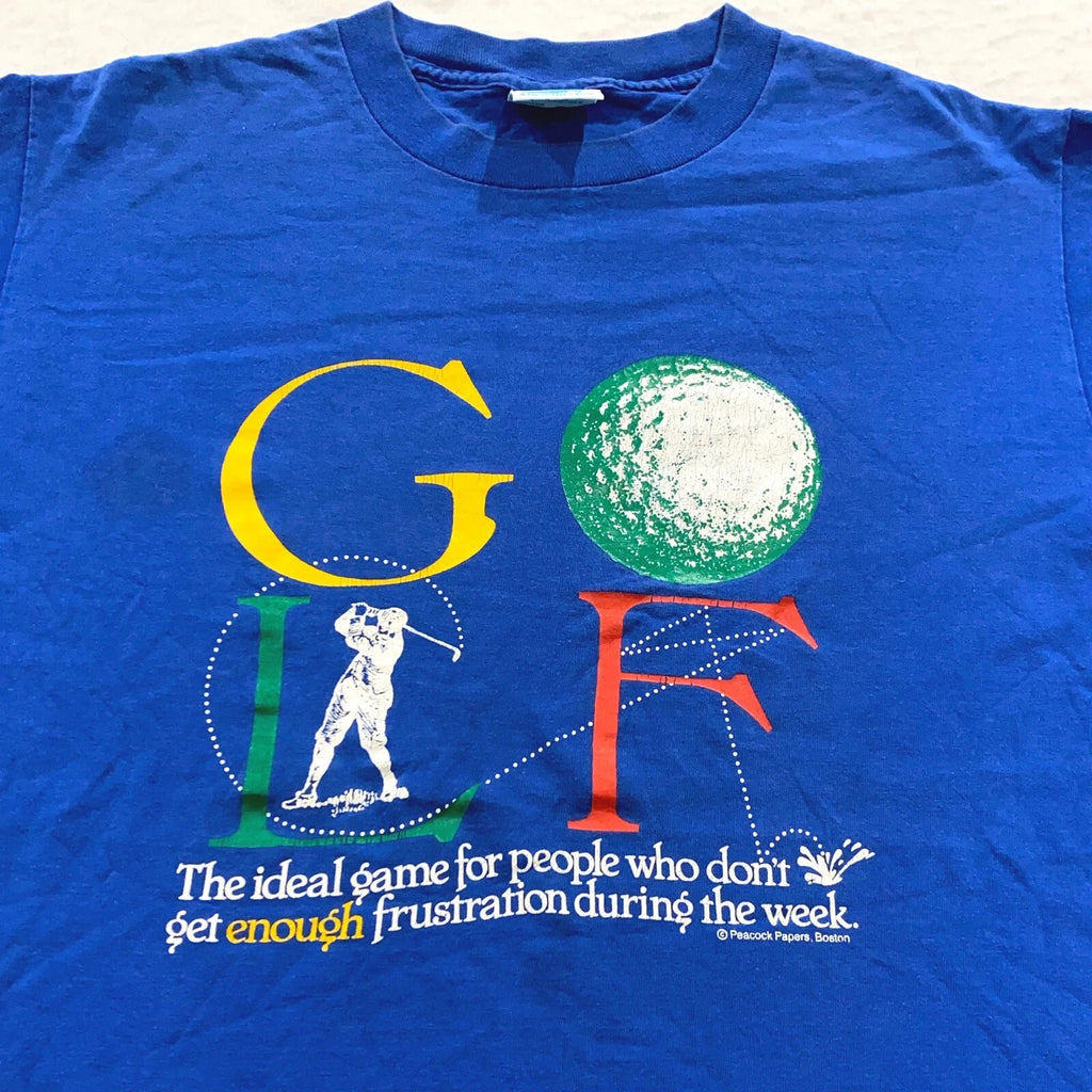 vintage 90s GOLF FRUSTRATION JOKE T-Shirt MEDIUM/LARGE funny dad