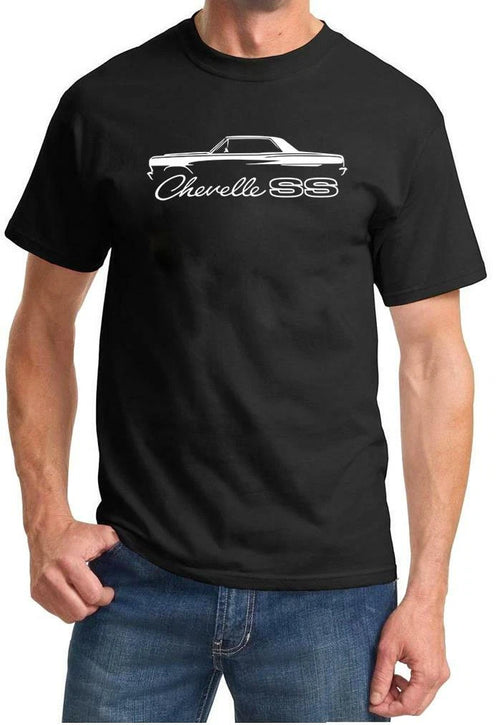 1964 1965 Chevelle SS Hardtop Classic Outline Design Tshirt NEW