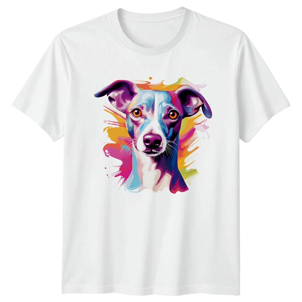 Colorful Dog Portrait T-Shirt Pet Lover Gift For Him And Her