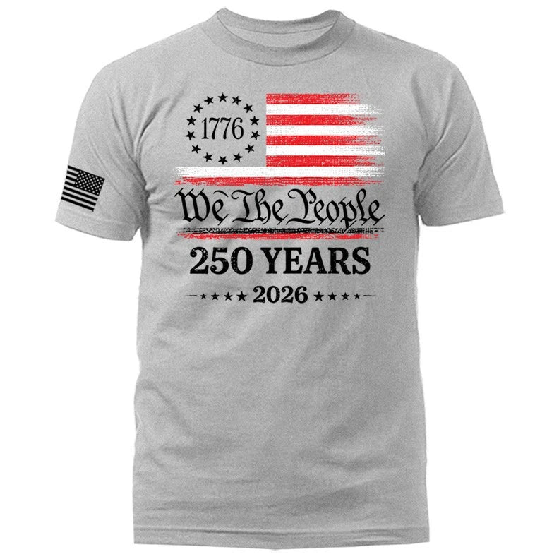 250 Years of American Independence Day US Flag 4th of July Patriotic T-shirt