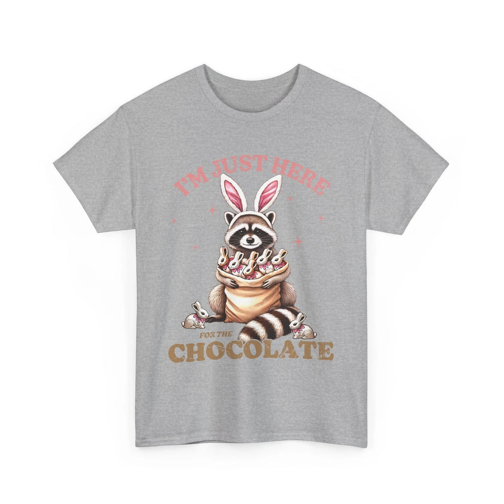 I'm Just Here For The Chocolate T-Shirt - Hilarious Quote Tee for Everyday Fun