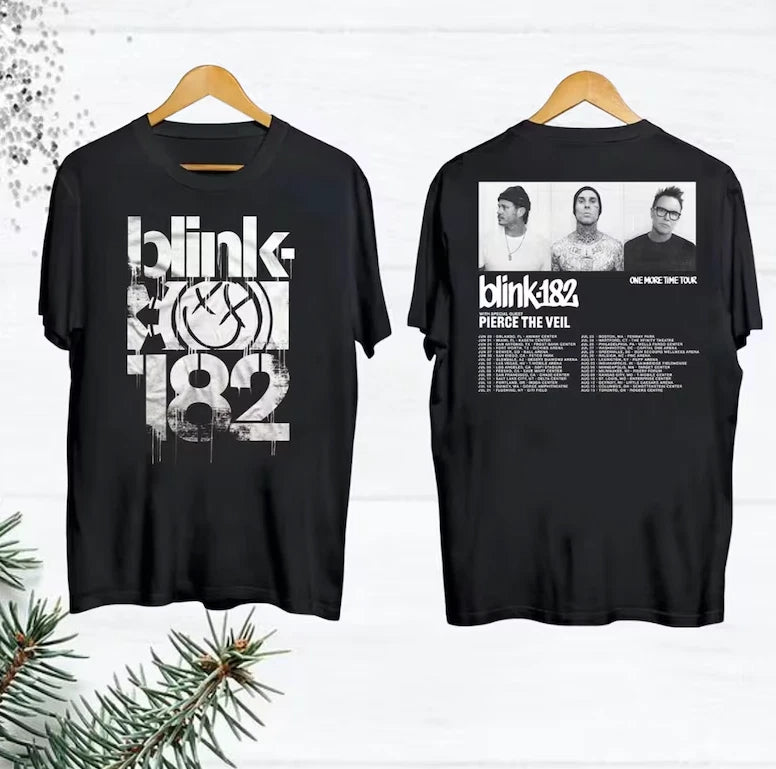 Vintage Blink 182 One More Time 2024 Tour Shirt, Blink 182 Band Fan Gift