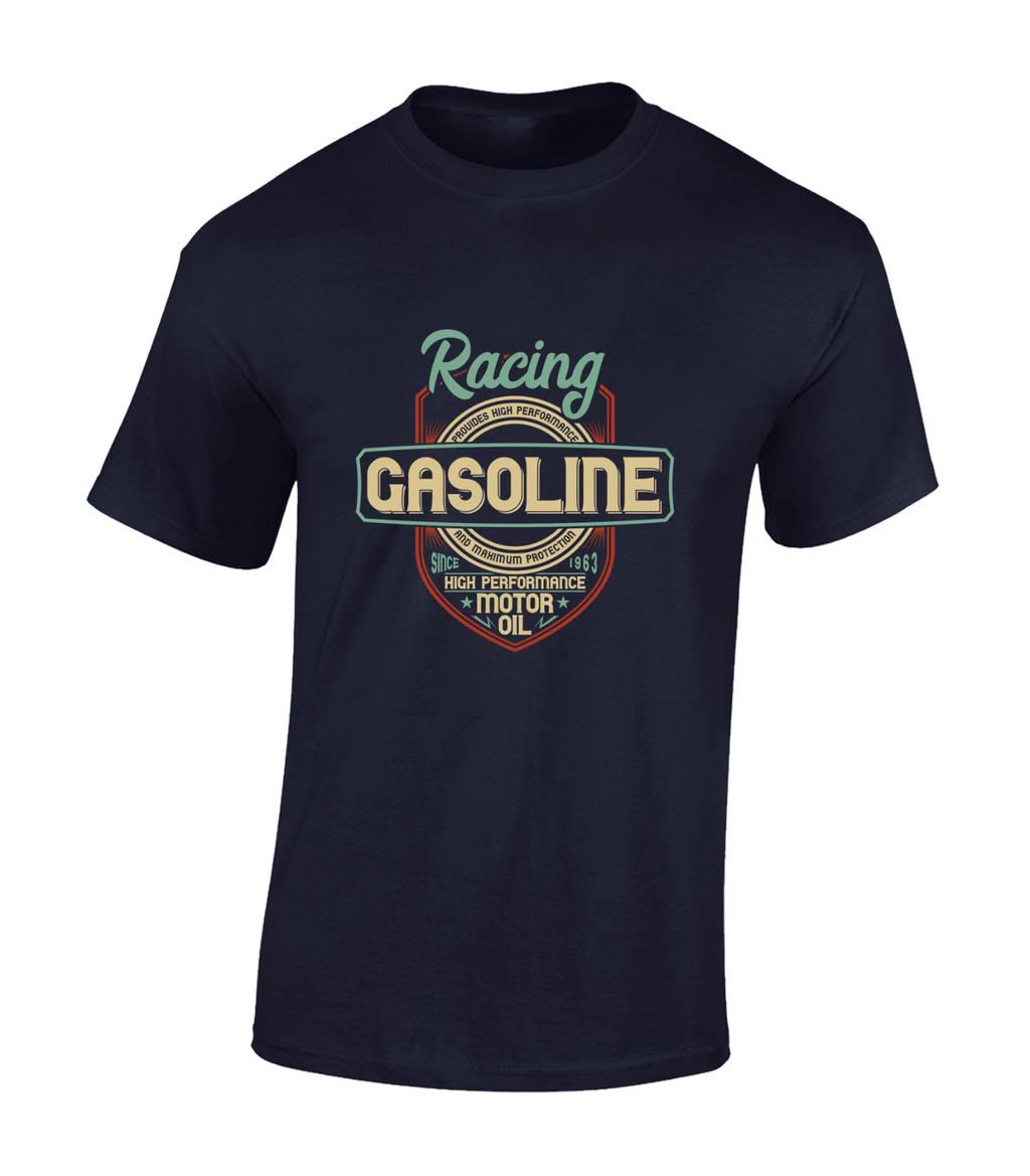 RACING GASOLINE MOTOR OIL MENS T SHIRT COOL CLASSIC CAR MOTORBIKE DESIGN GIFT
