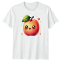 Sweet Kawaii Apple With Blushing T-Shirt Cute Apple Fruit Birthday Gift