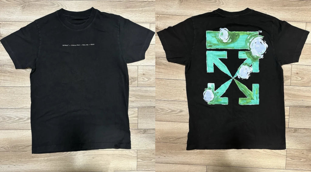 Off-White Black Tornado Arrows Tee Reprint Virgil Abloh Mens Streetwear S-5XL