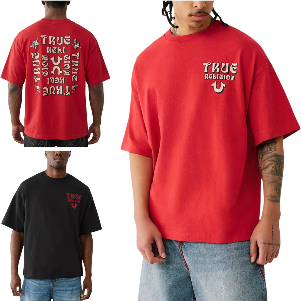 True Religion 109297 Mens T Shirts Short Sleeve Pullover Casual Cotton Top