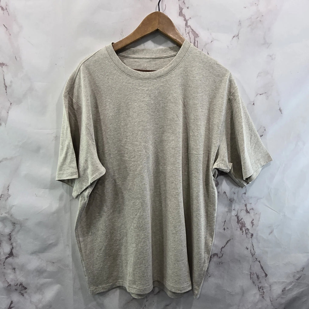 Everlane T Shirt Mens Medium Oatmeal Short Sleeve Crew Organic Cotton Premium