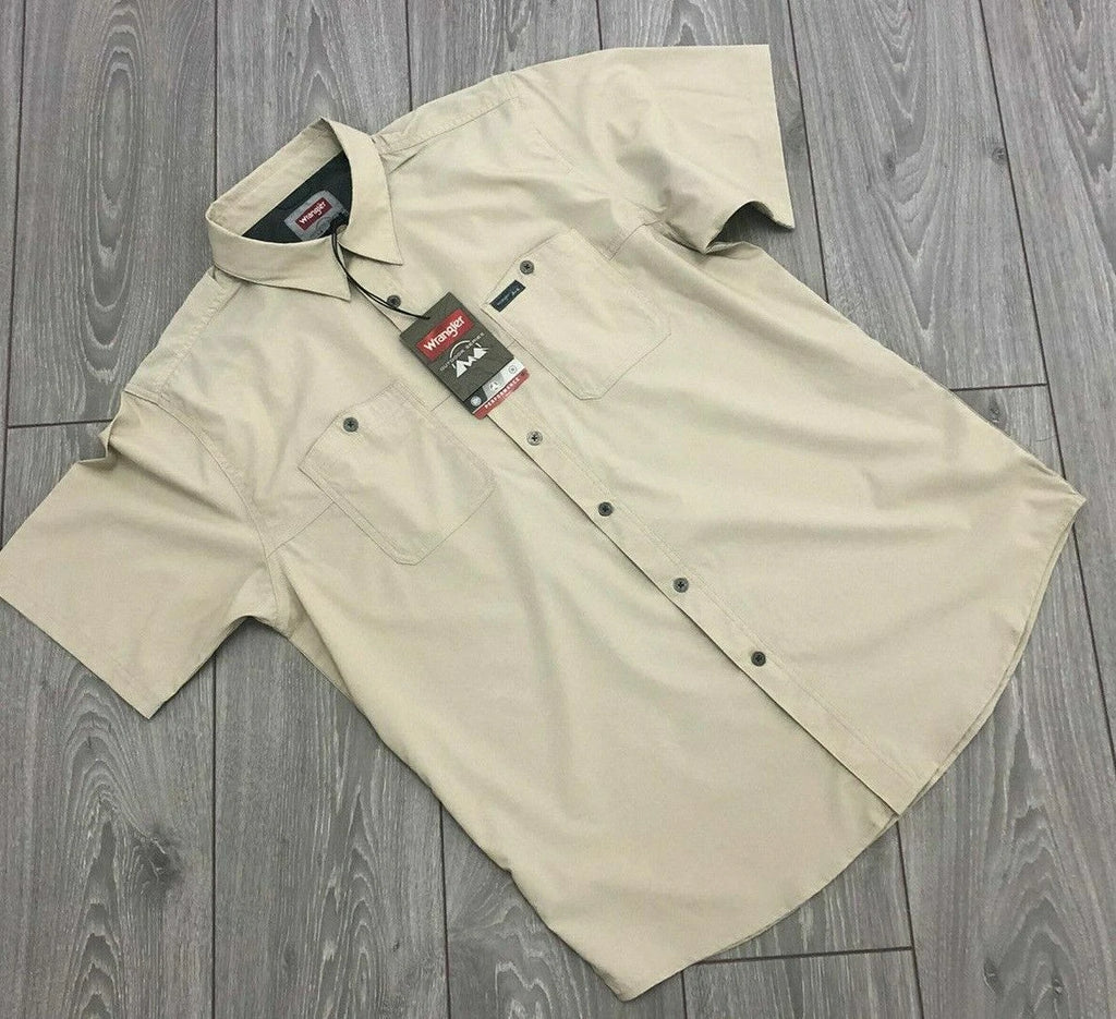 Wrangler Men's Shirt Summer Outdoor Series Moisture Wicking Breathable Fabric