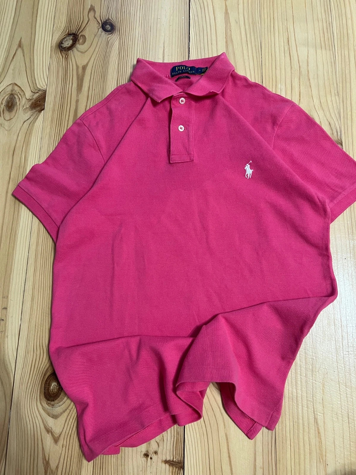 Polo Ralph Lauren Men's Custom Slim Fit Stretch Mesh T-shirt in pink, size M