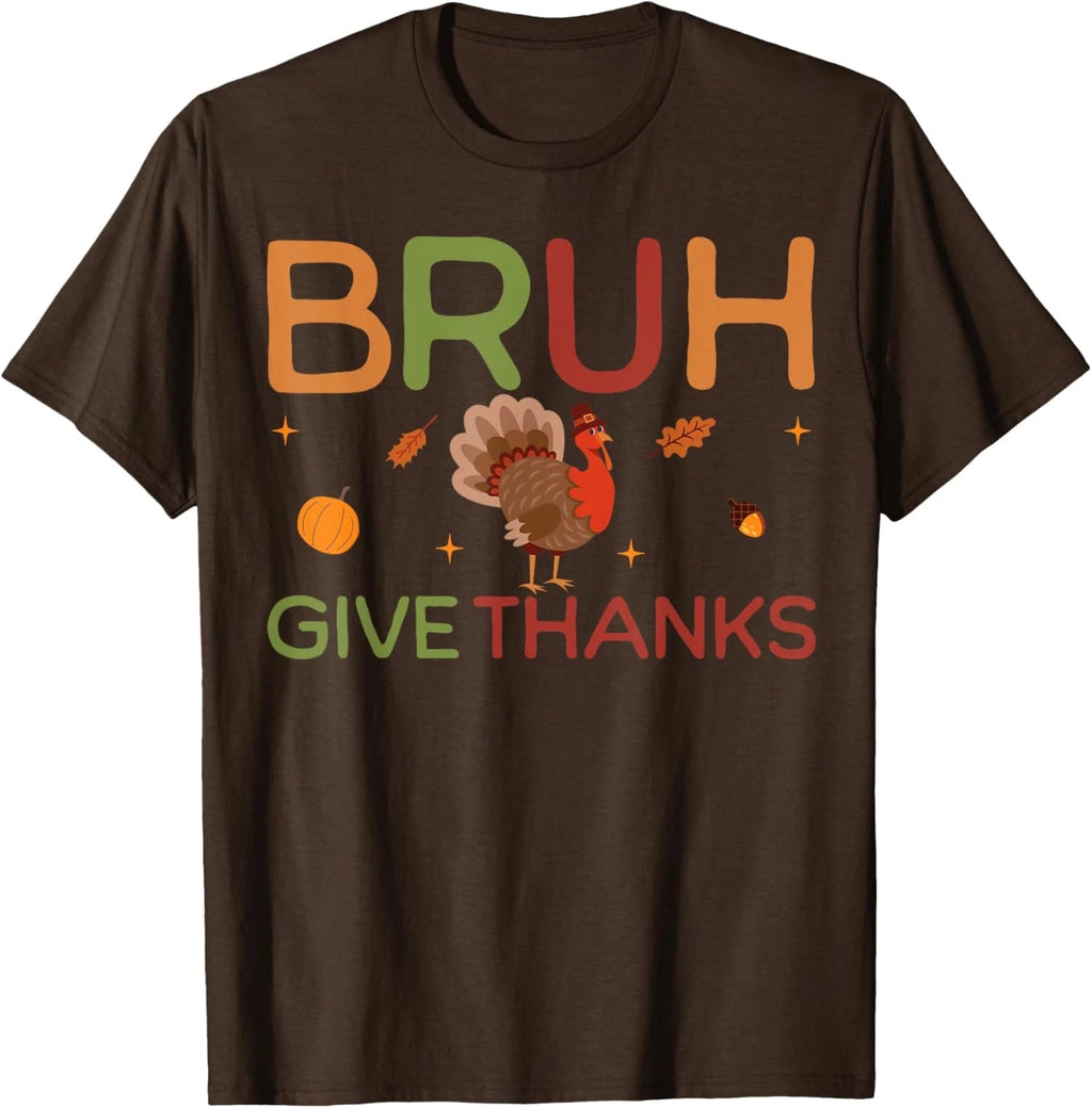 Bruh Meme Funny Design Thanksgiving Turkey Funny Unisex T-Shirt