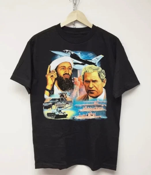 9-11 T-Shirt Rap Tee Osama Bin Laden, Cotton Shirt For Unisex