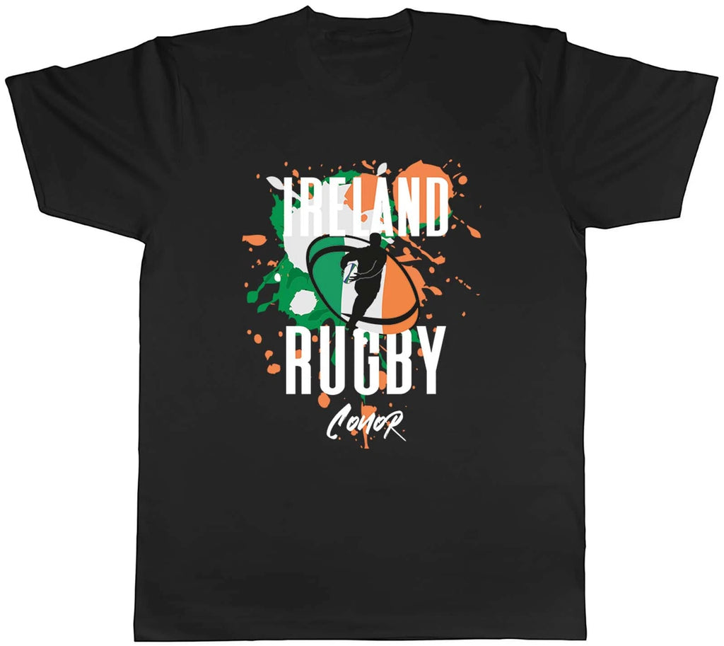Personalised Ireland Rugby T-Shirt Mens Supporters 6 Nations Union Unisex Tee