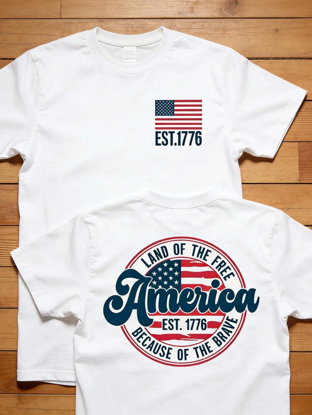 American Flag Shirt, July 4th Shirt, Retro American Graphic T-Shirt