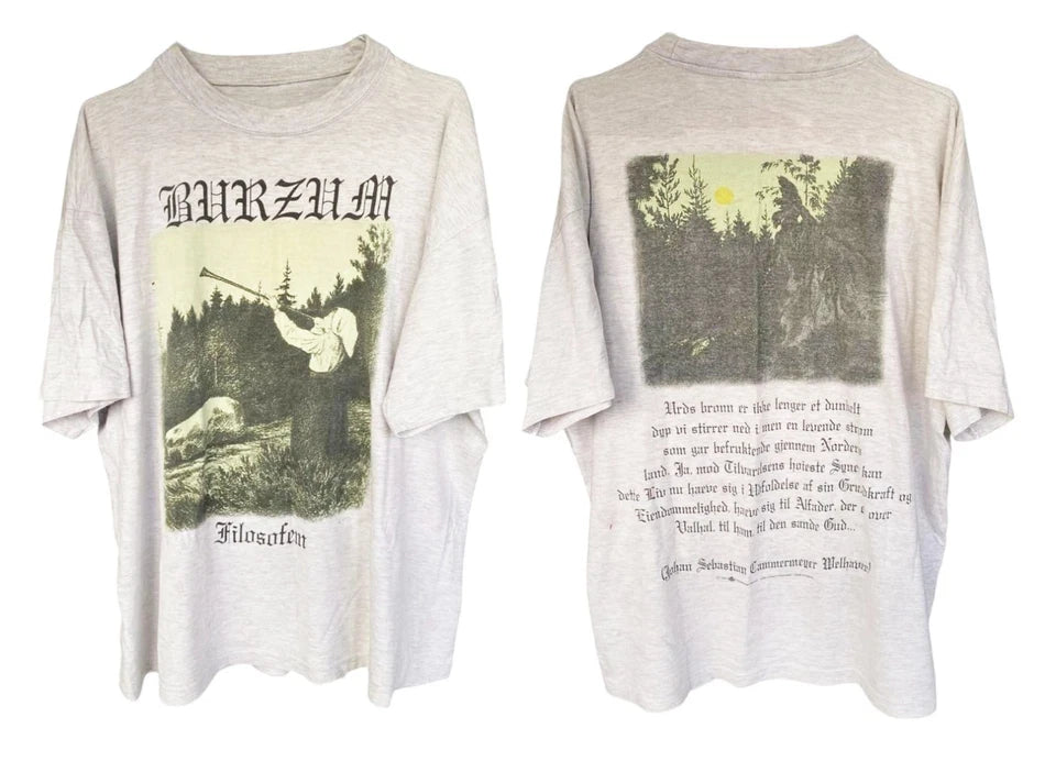NEW 1998 1Burzum Filosofem T-shirt Misanthropy Records