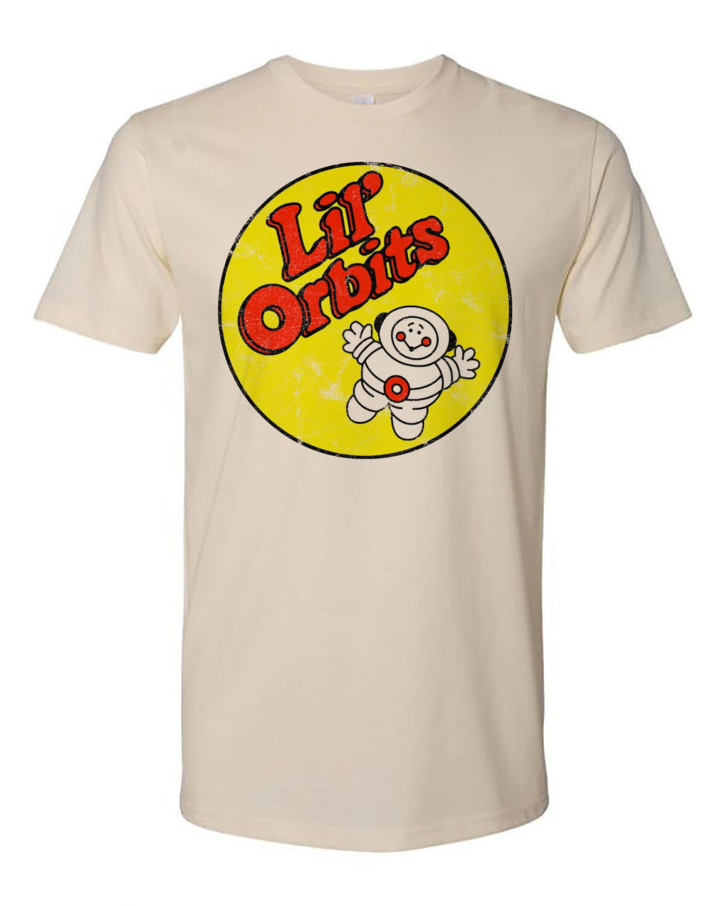 Retro Ad Art Tee T Shirt Vtg Lil Orbits Donut Mini Donuts 60s