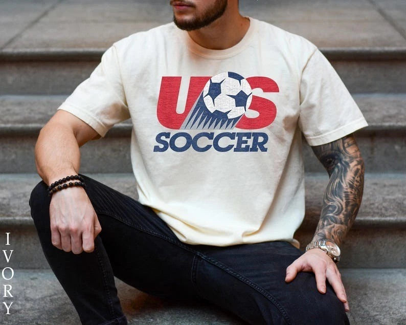 USA Soccer Retro Shirt, USA Soccer Vintage Shirt, United States Football Tee