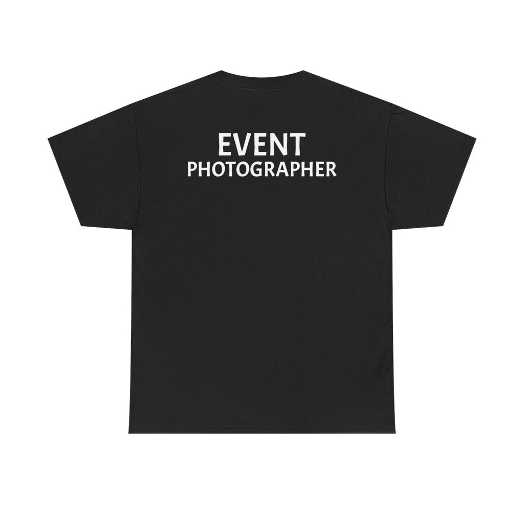 Event Photographer Official Staff Job Uniform (BACK PRINTED) T-Shirt