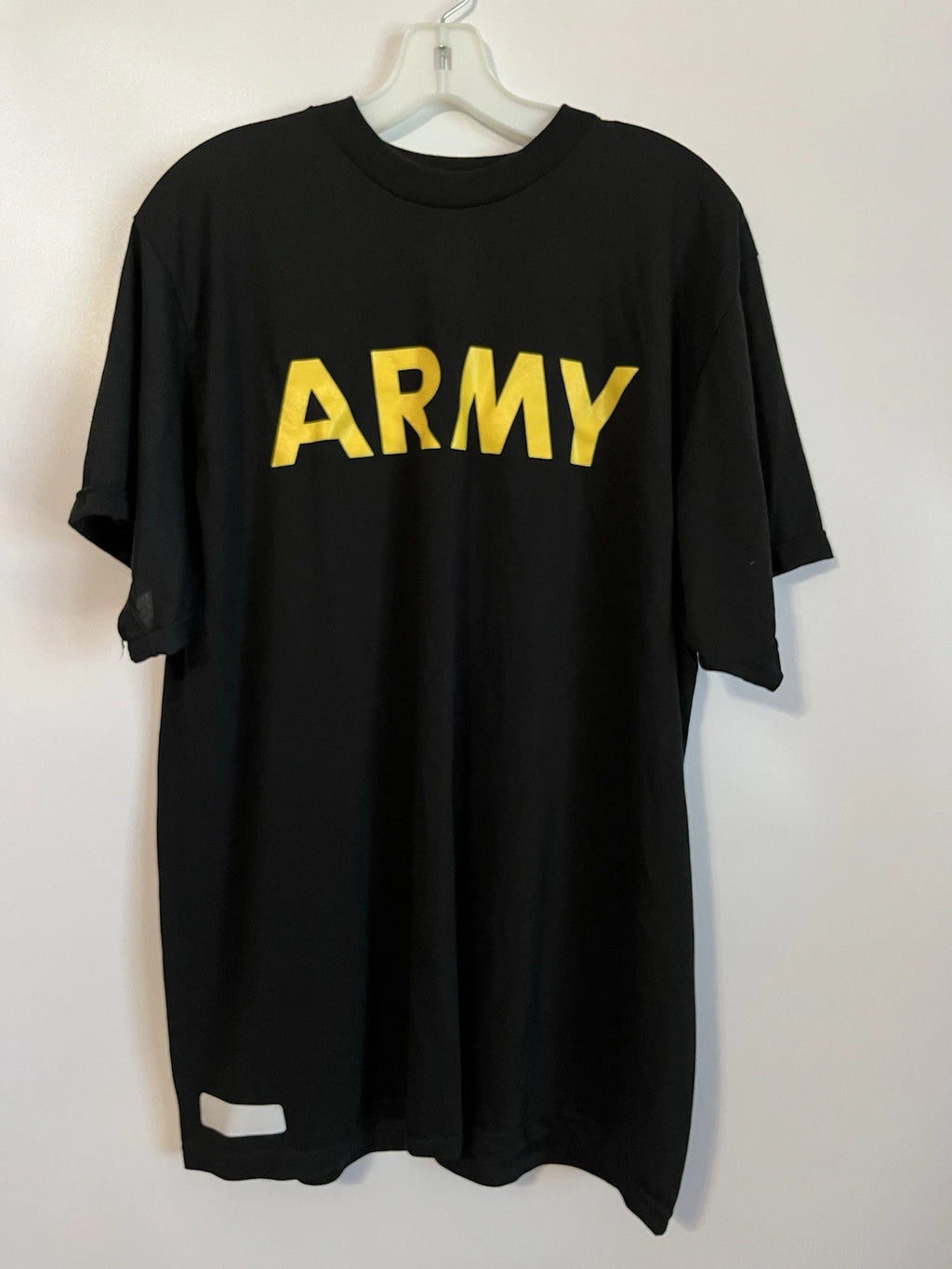 Military Army 3 Piece Set Physical Fitness Uniform 2 Shirts/1 Bag Black Large