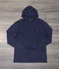 Polo Ralph Lauren Hooded Long Sleeve Cotton T Shirt Blue Men’s Big Tall 3XLT