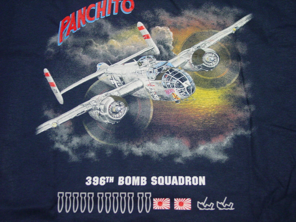 B-25 Panchito Bomber NAA T Shirt Aviation Airshow Nose Art