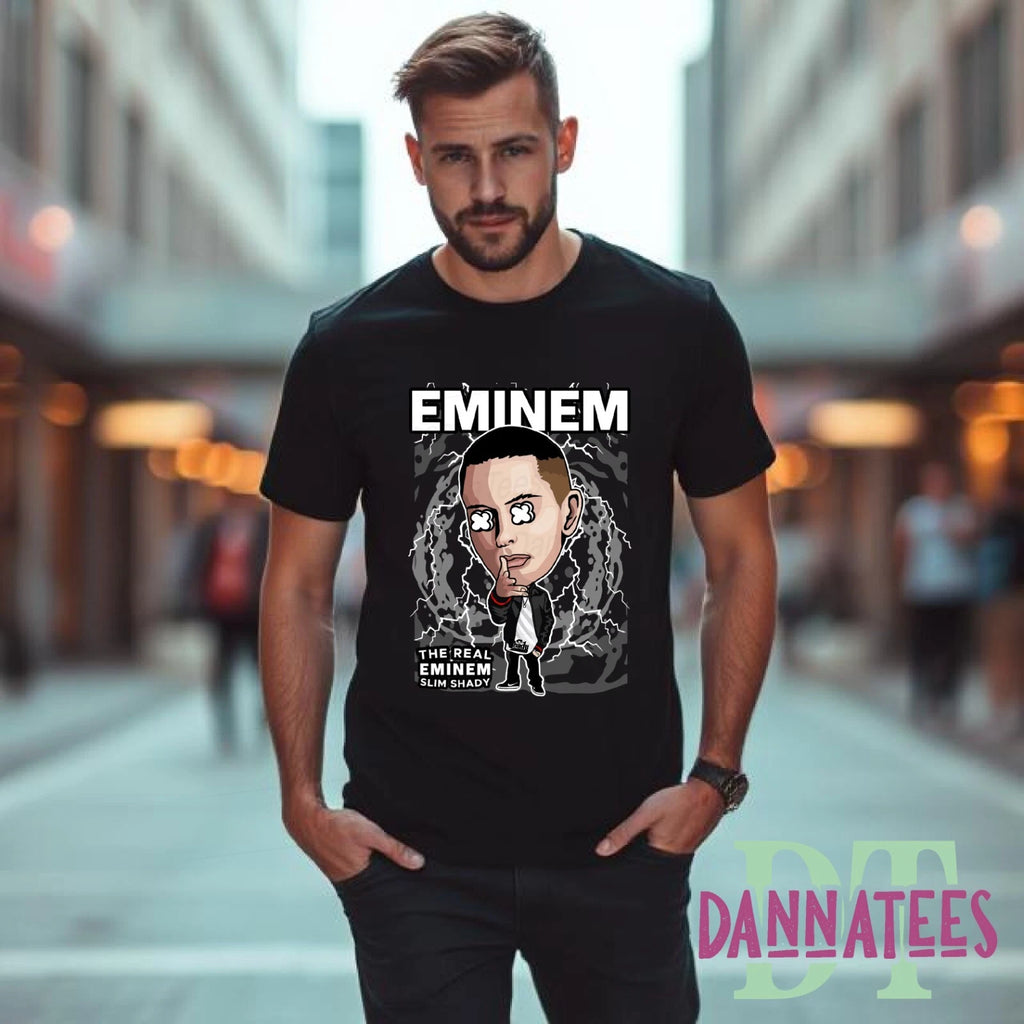 EMINEM The Real Slim Shady Cartoon Parody TOUR25 Unisex, Kids & Lady Fit T-shirt