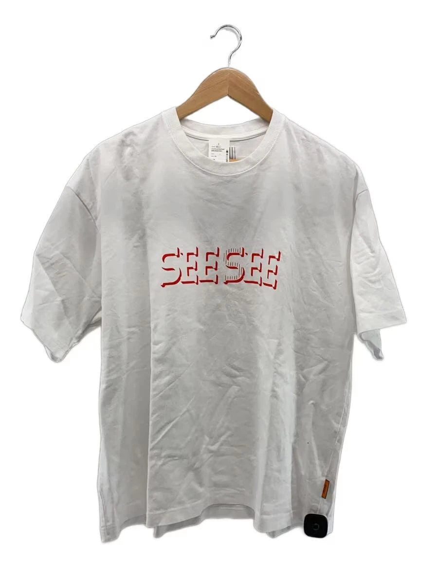 S.F.C (STRIPES FOR CREATIVE) SEESEE T shirt L Cotton WHT