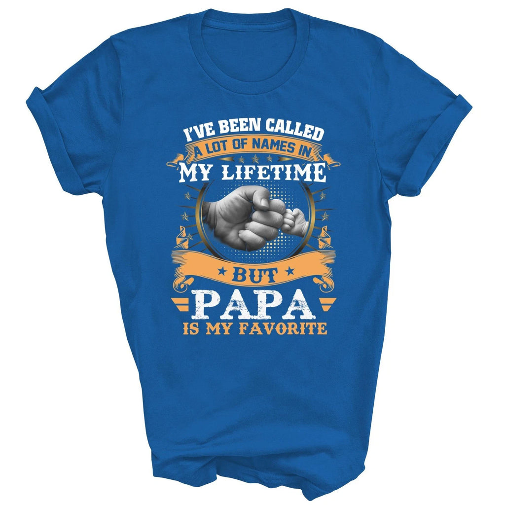 I've Been Called Lot Of Name But Papa Is My Favorite Grandpa Shirt Gift