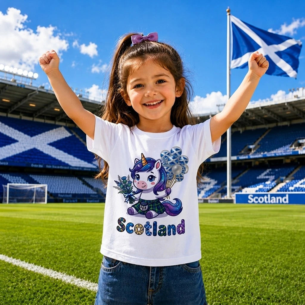 Scotland Unicorn T Shirt, Scottish Cute Animal Gift