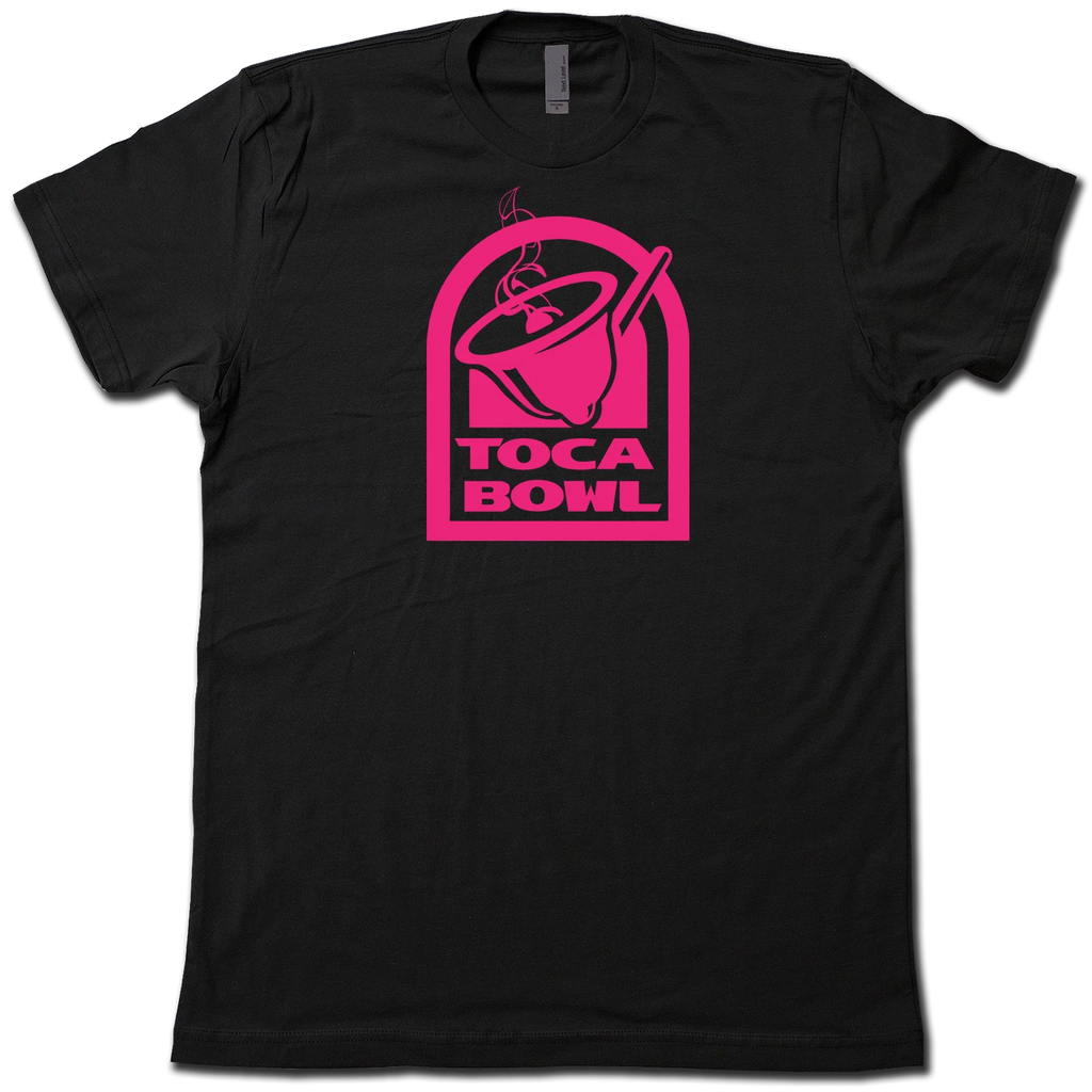 Toca Bowl Stoner T-Shirt - Taco Bell Loving Premium Cotton Graphic Spoof Tee!