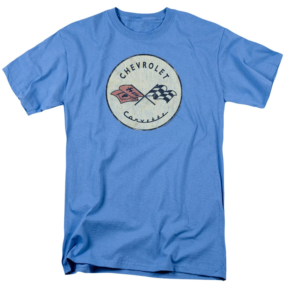 Mens Chevy Corvette Vintage Classic Logo T-Shirt
