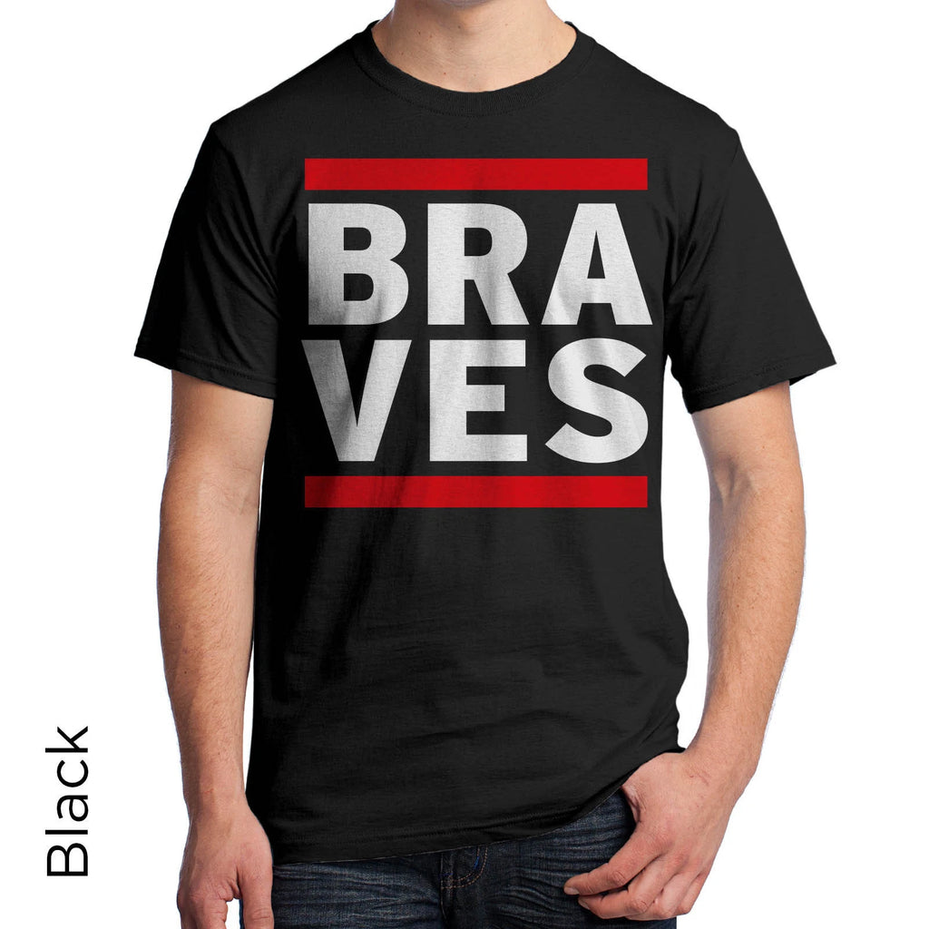 Braves T-Shirt 80's Retro Atlanta Braves DJ Music Urban Hip Hop