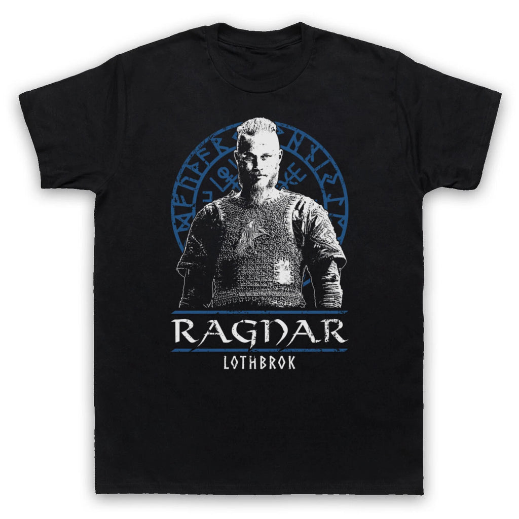 VIKINGS RAGNAR LOTHBROK KING NORSE SAGA HISTORY TV MENS & WOMENS T-SHIRT