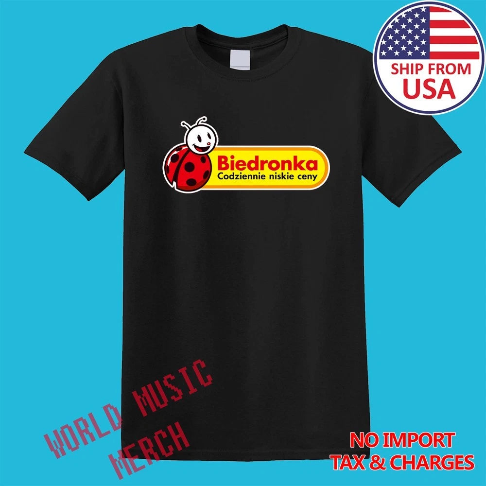 Biedronka Supermarket Men's Black Size S-5XL