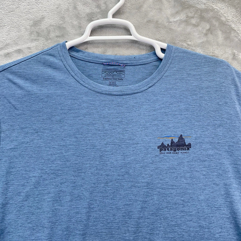 Patagonia shirt men 2XL Capilene Cool Daily Hiking wicking UPF 50 workwear tech