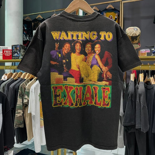1995 Waiting To Exhale Whitney Houston Rap Classic T-Shirt Black XL