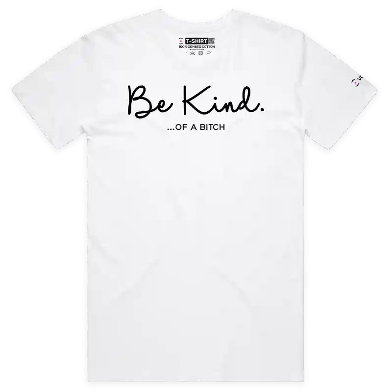 VOICEART Be Kind Sarcastic Comment Funny Jokes T-Shirt with Premium Graphic
