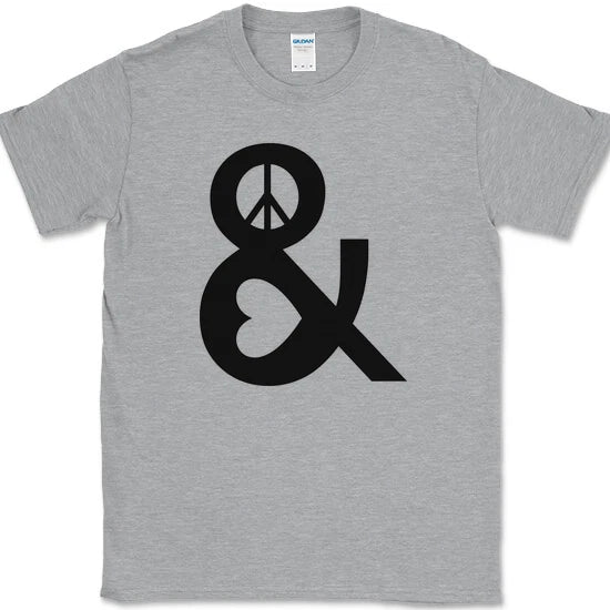 Peace and Love T-Shirt Trendy Funny Humor Trippy Graphic Tee