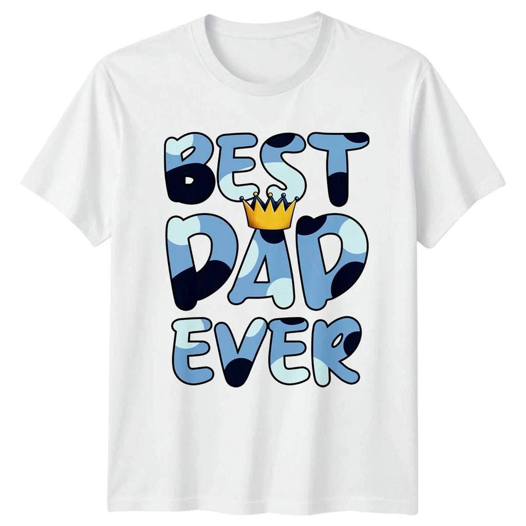 Best Dad Ever Crown T-Shirt Cute Fathers Day Gift For Men's Women's