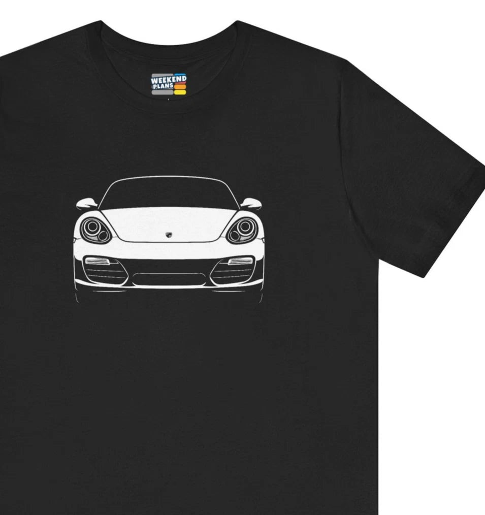 987.2 Porsche Boxster S Front Silhouette Shirt : 987 2009 - 2012 Graphic TShirt