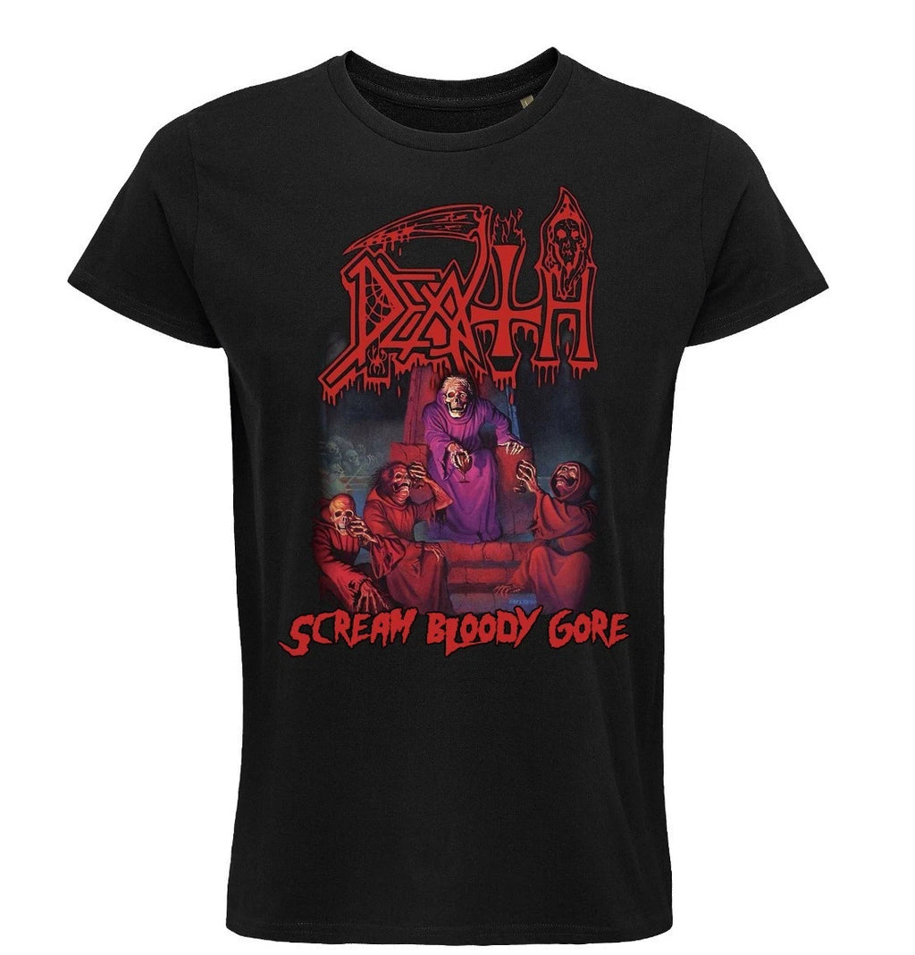 DEATH T-shirt, Scream Bloody Gore, Death metal, Unisex, Black, 100% cotton