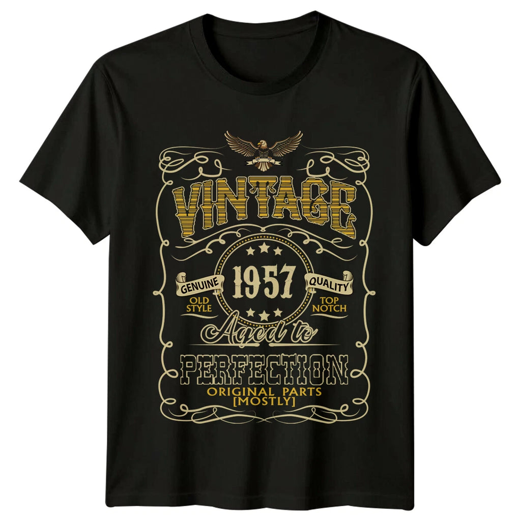 Made In 1957 Mens T Shirt 69th Birthday Gift Aged To Perfection