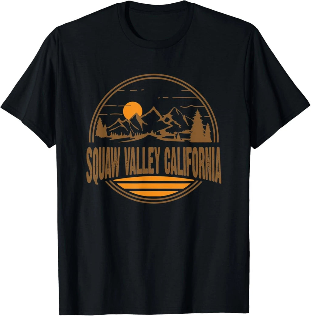 Vintage Squaw Valley California Mountain Hiking Gift Unisex T-Shirt