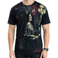 ARCHAIC by AFFLICTION Black LULLABY Short Sleeve Slim Fit Y2K Mens T-shirt NWT