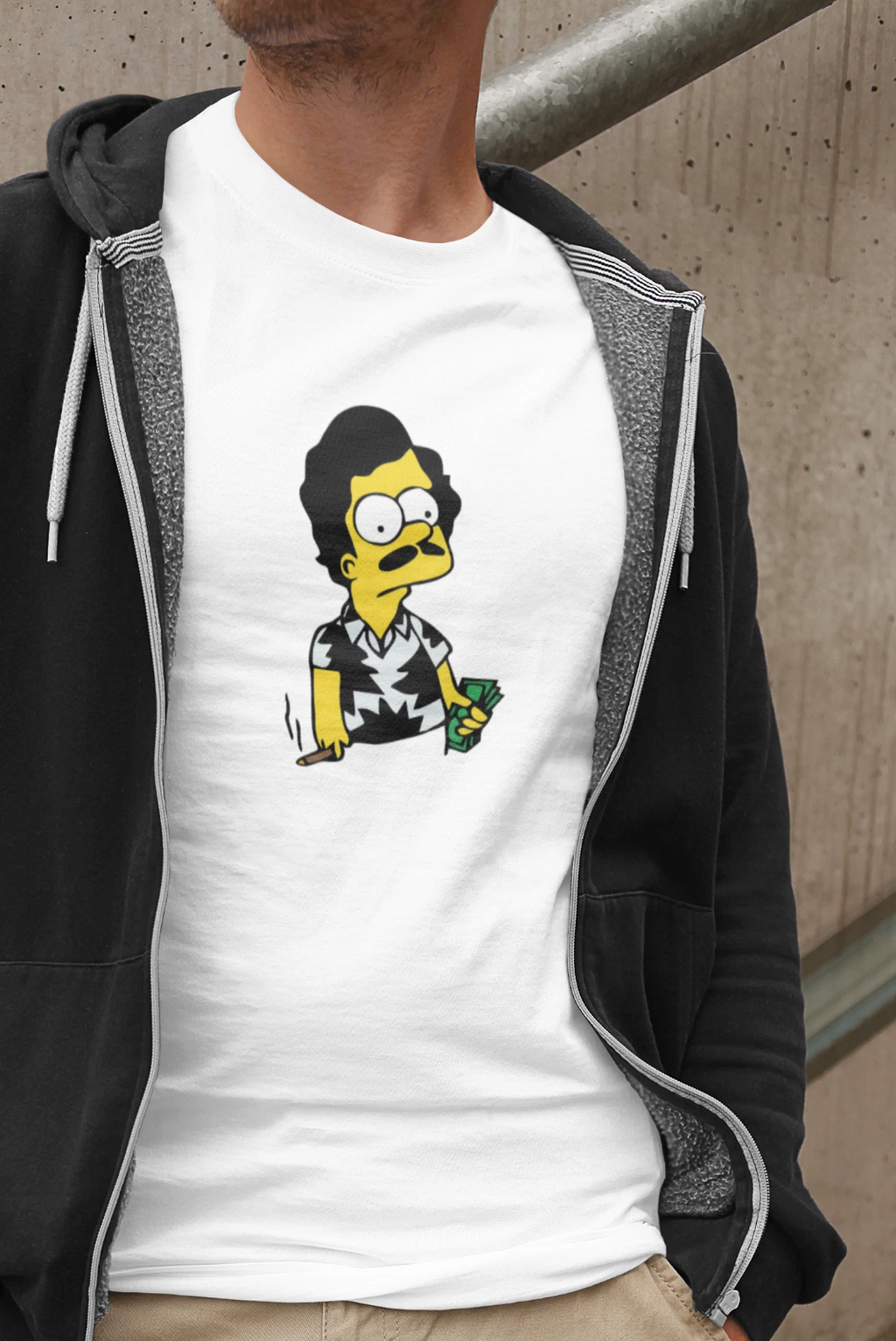 Pablo Escobart Funny Parody Meme Trendy Men's Printed Cotton Unisex T-shirt Top