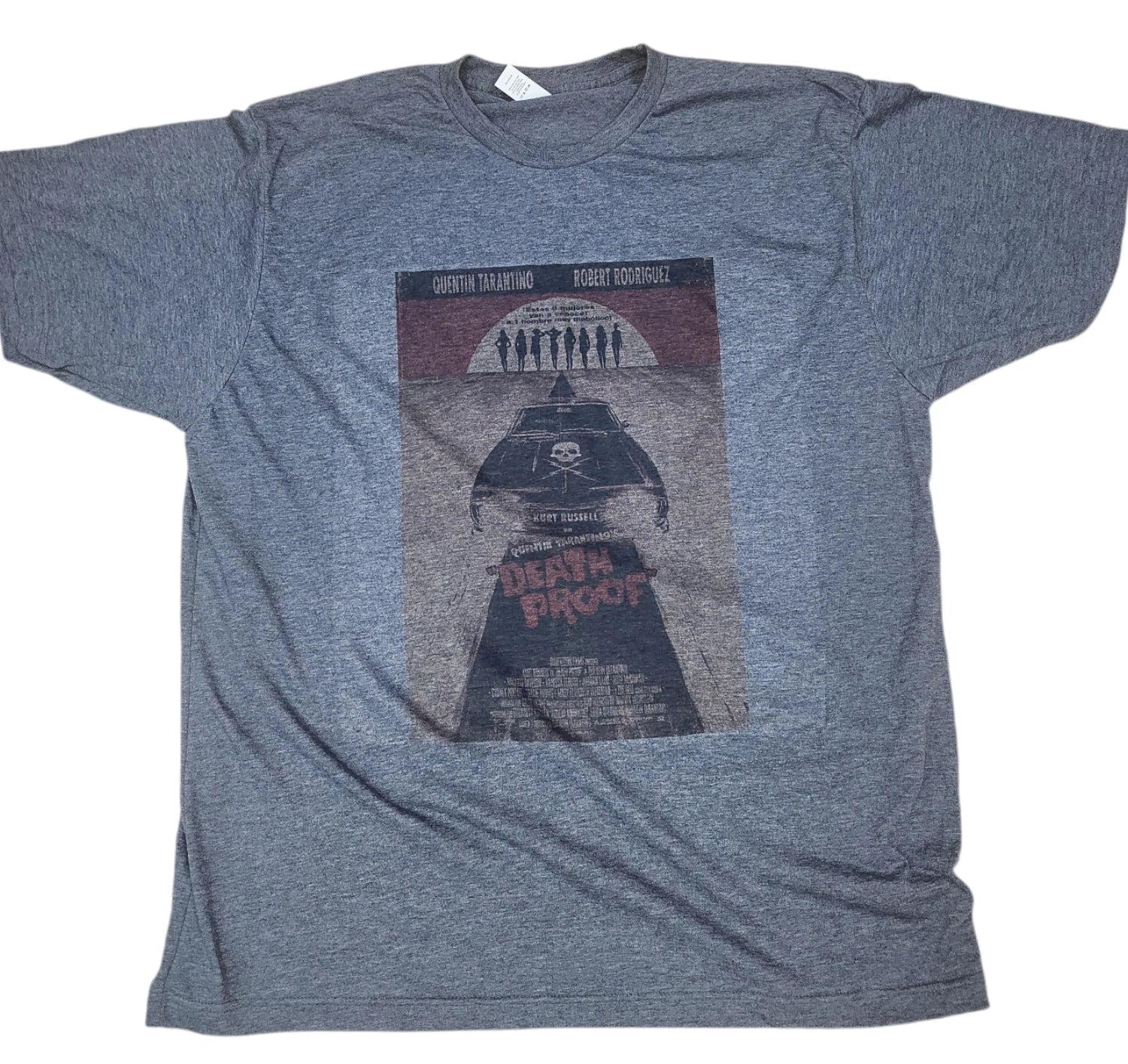 Death Proof Quentin Tarantino vintage Charcoal color T shirt Graphic Design