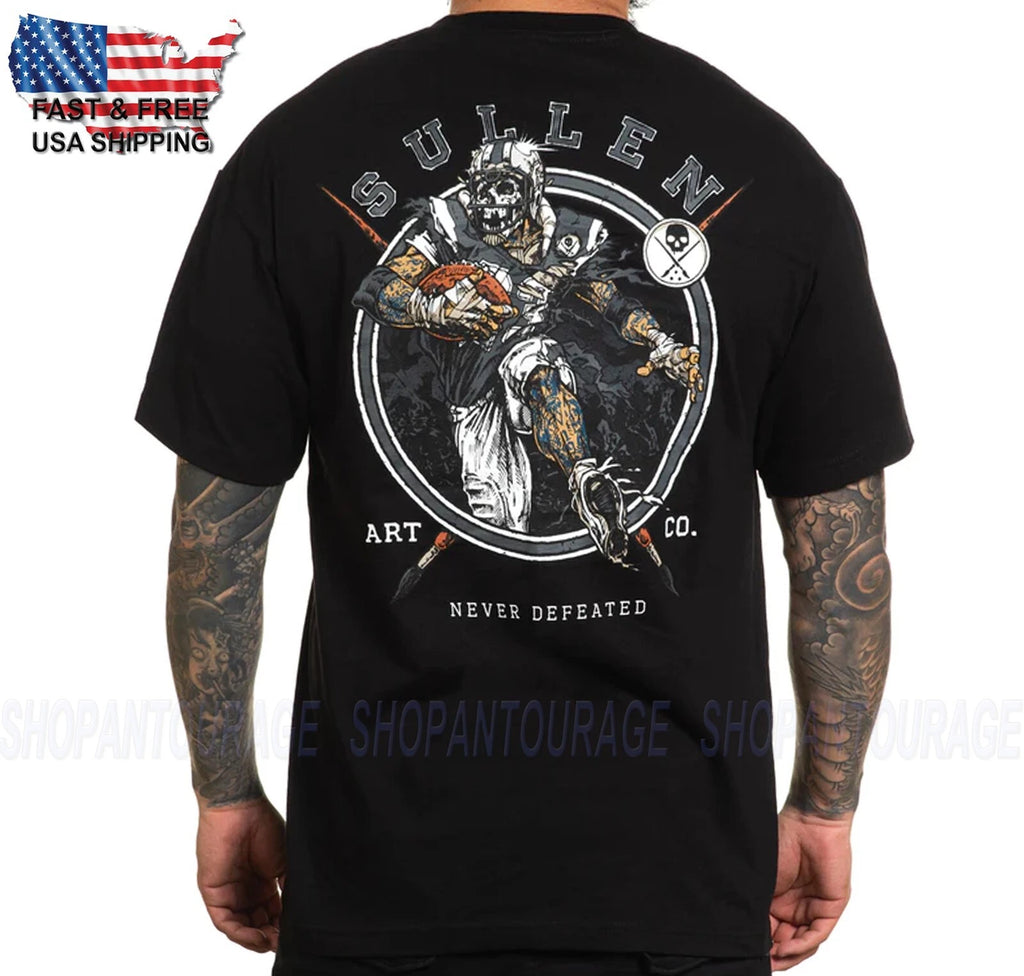 Sullen Art Collective Never Defeated Standard SCM5886 Short Sleeve Men`s T-shirt