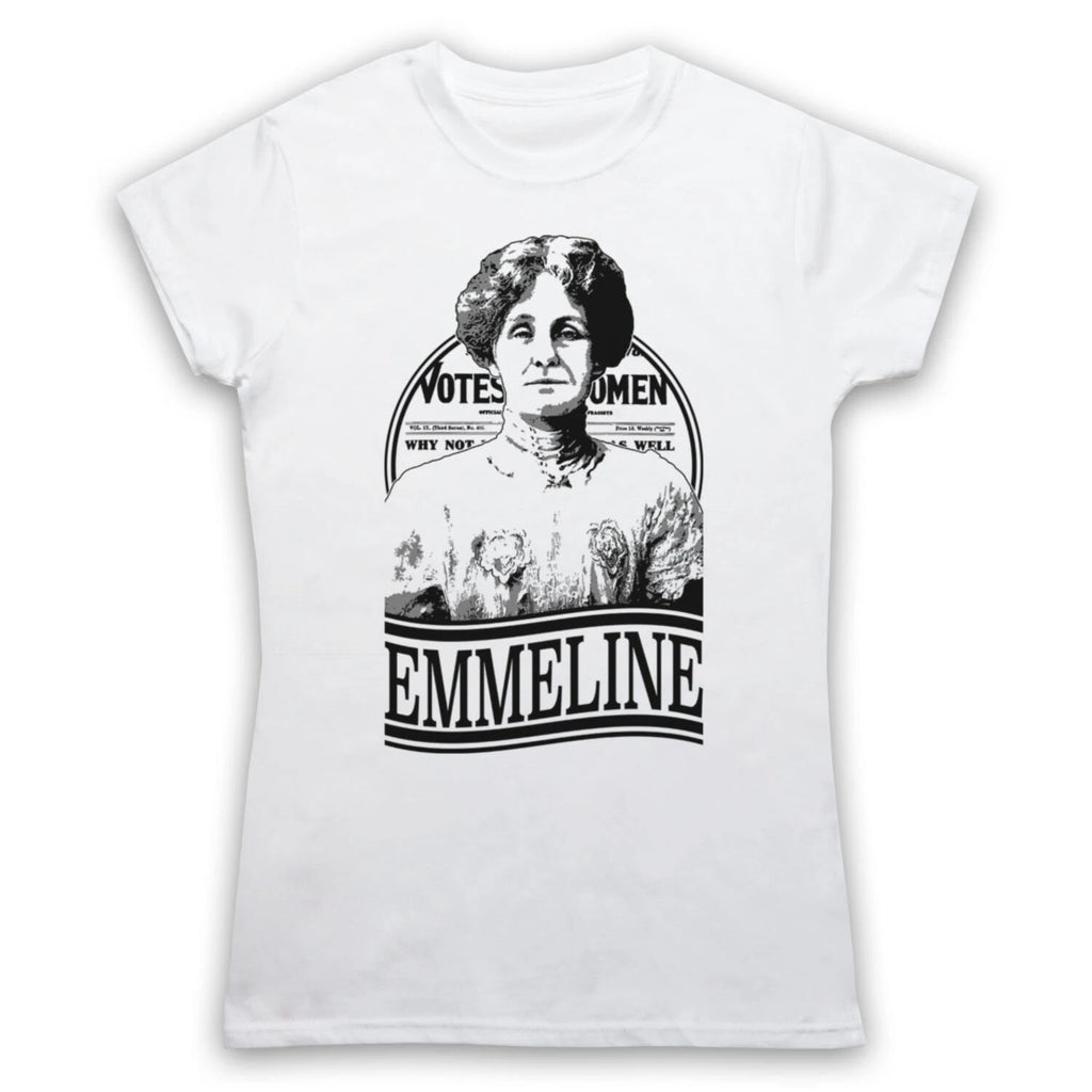 EMMELINE PANKHURST SUFFRAGETTE ACTIVIST ICON UNOFFICIAL MENS & WOMENS T-SHIRT