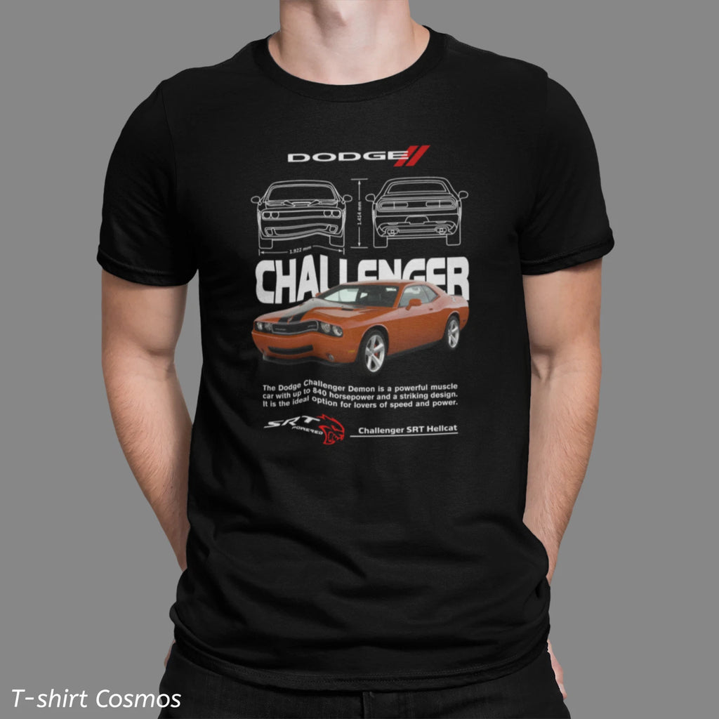 Retro Dodge Challenger Car T-shirt, classic car, Dads gift, old school