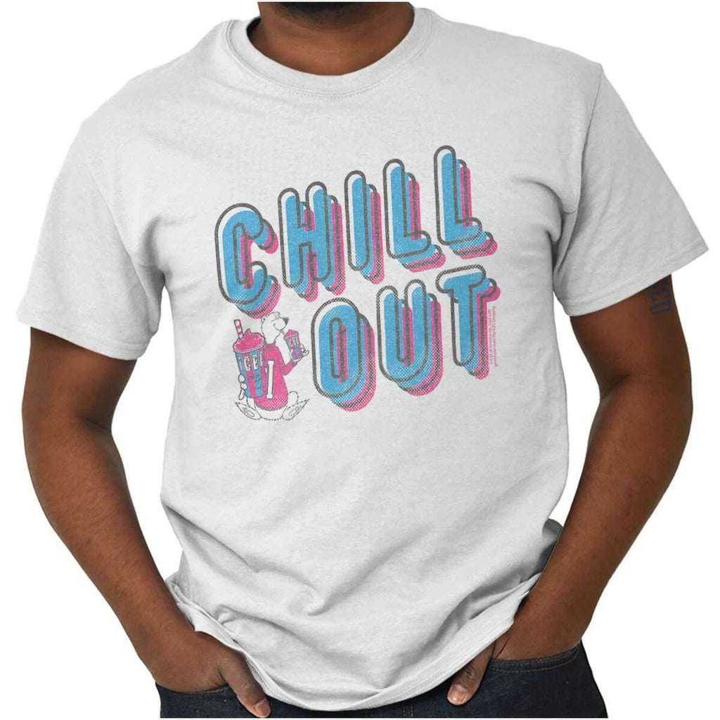 Chill Out Good Vibes Vintage Icee Polar Bear Womens or Mens Crewneck T Shirt Tee